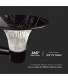 15W Wandlamp op zonne-energie LED - IP65, zwart, sensor