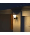 15W Wandlamp op zonne-energie LED - IP65, zwart, sensor
