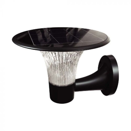 15W Wandlamp op zonne-energie LED - IP65, zwart, sensor