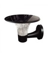 15W Wandlamp op zonne-energie LED - IP65, zwart, sensor