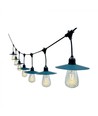 V-Tac Zonnecel lichtsnoer met 15 stuks 0,2W lampjes - 15 meter, IP44, inclusief lichtbron
