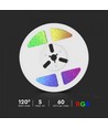 V-Tac 1.2W LED Zonnecel RGB strip - 5 meter, afstandsbediening, IP67