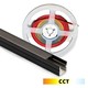 120cm Verlichting voor akoestische panelen, zwart - CCT LED strip, complete set met aluminium profiel