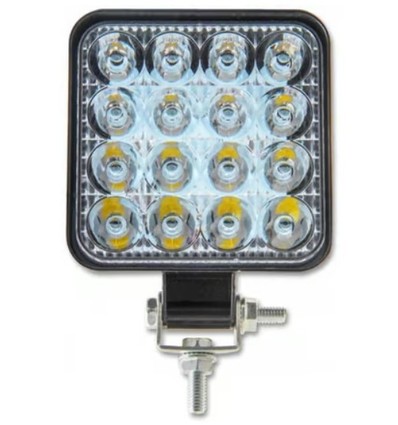 48W LED, 12V / 24V - Koud wit, werklamp, auto, vrachtwagen, tractor, aanhanger, hulpverleningsvoertuigen
