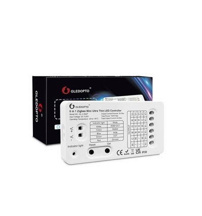 Gledopto 5i1 Pro mini Zigbee-controller - Hue compatibel, RGB+CCT