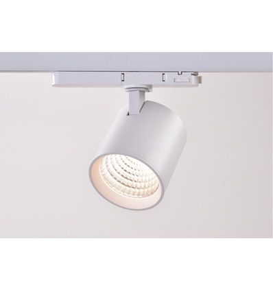 30W 3-fasen dimbare RA90 spanningsrail spot - 170lm/w, wit, CASAMBI