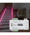 2x5m 16W Trap RGB LED-strip set - 24V DC, IP30, met sensor