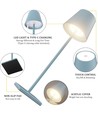 Oplaadbare LED tafellamp Binnen/buiten - Lichtblauw, touch dimbaar, CCT, IP54 buiten
