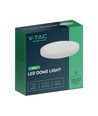 24W LED plafondlamp - Ø29,5cm, hoogte: 5,5cm, witte rand