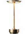 Oplaadbare LED tafellamp - Goud, touch dimbaar, CCT, IP20
