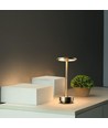 Oplaadbare LED tafellamp - Goud, touch dimbaar, CCT, IP20
