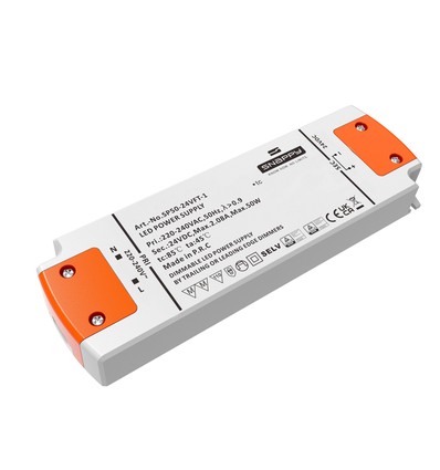 Snappy 50W / 24V DC dimbare voeding - 2.08A, IP20 binnenshuis