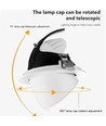 30W Ø16,5cm Downlight - Zaagmaat: Ø15 cm, Afmetingen: Ø16,5 cm, 4100lm, Verstelbare hoek