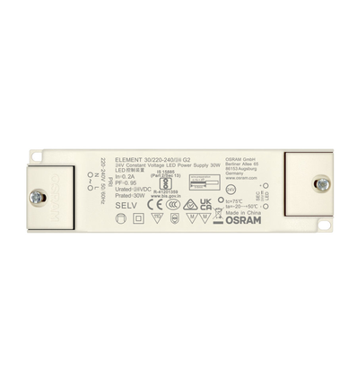 OSRAM 30W / 12V DC voeding - 2.5A, IP20 binnenshuis
