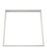 Frame voor 60x60 LED-paneel - Snelle montage set, plastic hoeken, witte rand, 65mm hoog