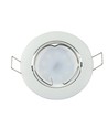 MR16 of GU10 Downlight-set - Zonder lichtbron, wit, zaagmaat: Ø7,4 cm, afmetingen: Ø8,2 cm