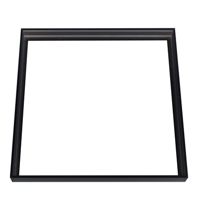 Frame voor 60x60 LED-paneel, zwart - Snelle schroefloze montage, zwarte rand