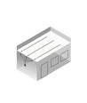 Troldtekt-rail 120 cm voor LED-strips - Verzonken, verlengbaar