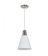 V-Tac moderne hanglamp - Chroom + wit gezandstraald, Ø22 cm, E27