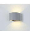 5W Wandlamp - IP65 buiten, Rond, verstelbare stralingshoek, incl. lichtbron, grijs