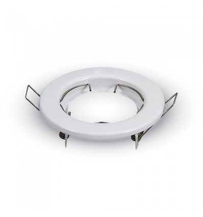 MR16 of GU10 Downlight-set - Zonder lichtbron, glanzend wit, Zaagmaat: Ø6,5 cm, Afmetingen: Ø8 cm