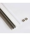 Troldtekt-rail 120 cm voor LED-strips - Verzonken, verlengbaar