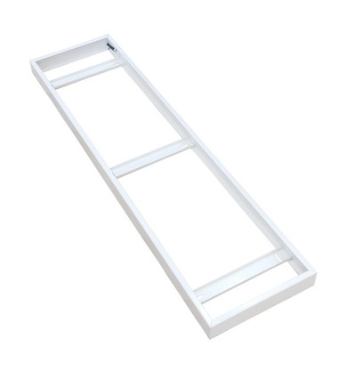 Frame voor 120x30 LED-paneel - Geleverd als geheel, witte rand