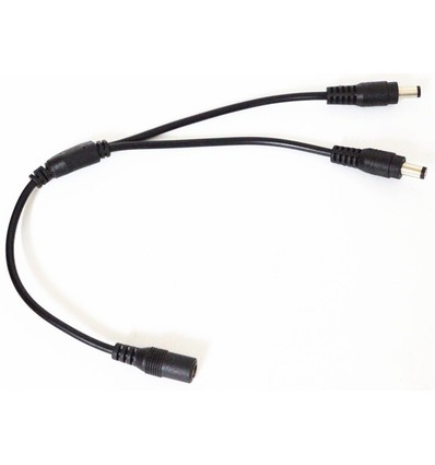 DC-kabel splitter - Voor LED-strips, 5V-48V, zwart