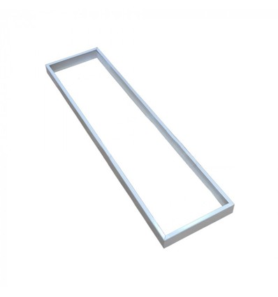 Frame voor 120x30 LED-paneel - Snelle schroefloze montage, witte rand