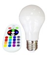 E27 6W LED-lamp - Met RF-afstandsbediening, RGB