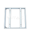 Frame voor 60x60 LED-paneel - Geleverd als compleet, witte rand