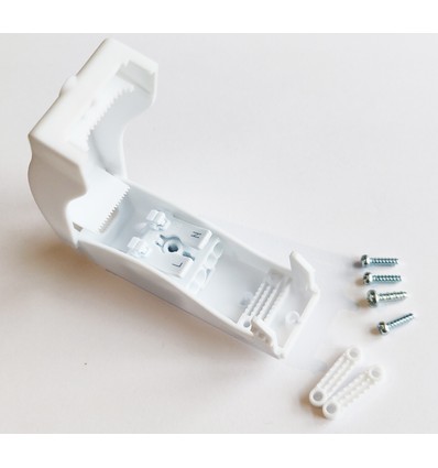 Witte lasdoos met snelkoppeling - IP20 binnenshuis, 2-polig, trekontlasting