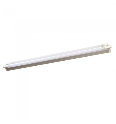 V-Tac 150 cm dubbel LED basisarmatuur - Inclusief 2 stuks 22W LED buizen, IP20