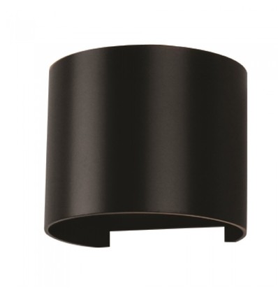 5W LED wandlamp - IP65 buiten, rond, zwart, verstelbare stralingshoek, incl. lichtbron