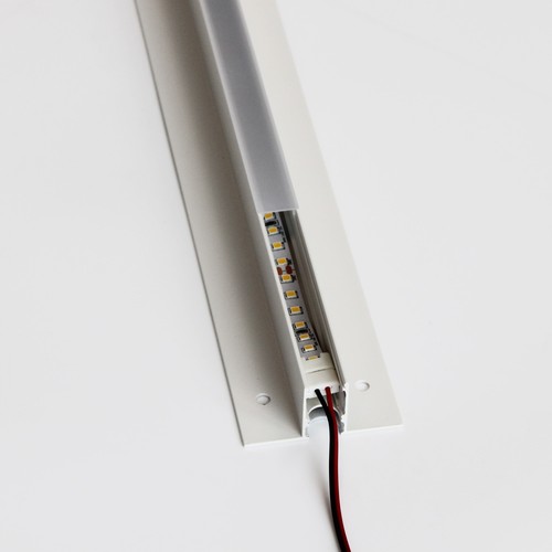 Troldtekt-rail 120 cm voor LED-strips - Verzonken, verlengbaar