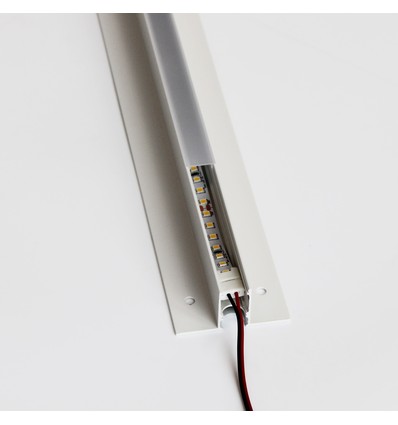 Troldtekt-rail 120 cm voor LED-strips - Verzonken, verlengbaar