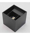 5W LED wandlamp - IP65 buiten, vierkant, verstelbare stralingshoek, zwart, incl. lichtbron