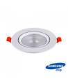 30W Ø22,5cm LED spotlight - Zaaggat: Ø19,5 cm, Afmetingen: Ø22,5 cm, 3 cm hoog, Samsung LED chip