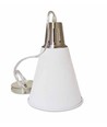 V-Tac moderne hanglamp - Chroom + wit gezandstraald, Ø22 cm, E27