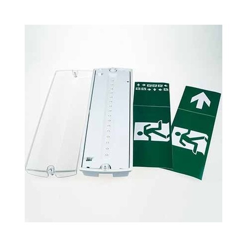 V-Tac 3W LED noodbewichting - Voor wand/plafondmontage 140 lumen, inclusief batterij en pictogrammen