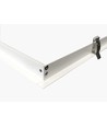 Inbouwframe voor 120x60 LED-paneel - Geschikt voor Troldtekt en gips, witte rand