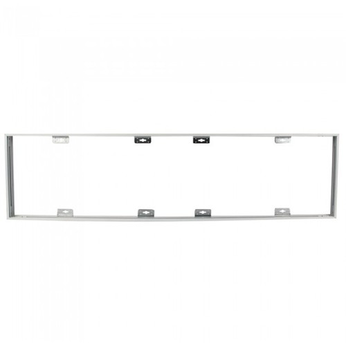 Frame voor 120x30 LED-paneel - Snel te monteren, zonder zichtbare schroeven, witte rand
