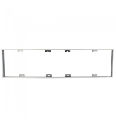 Frame voor 120x30 LED-paneel - Snel te monteren, zonder zichtbare schroeven, witte rand