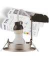 3-pack 5W inbouwspot - Stalen front, compleet met GU10-houder en LED-spot