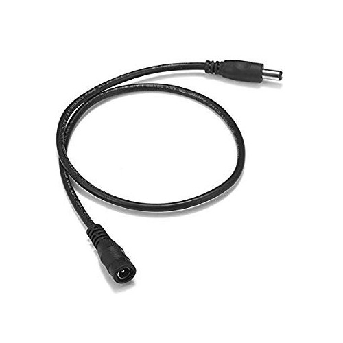 DC Verlengkabel - 50 cm, voor LED-strips, 5V-48V, zwart