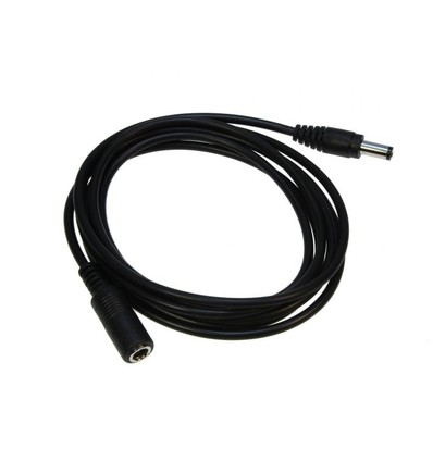 DC Verlengkabel - 1 m, voor LED-strips, 5V-24V, zwart
