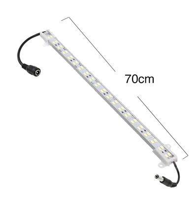 70 cm 4W Trap-aluminiumprofiel met LED-strip - 24V DC, IP65, met stekker