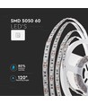 5m 10,8W/m LED-strip - 12V DC, IP20, 60 LED's per meter