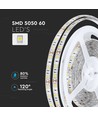 5m 11W/m spatwaterdichte LED-strip - 12V DC, IP65, 60 LED per meter