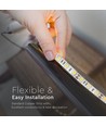 5m 11W/m spatwaterdichte LED-strip - 12V DC, IP65, 60 LED per meter